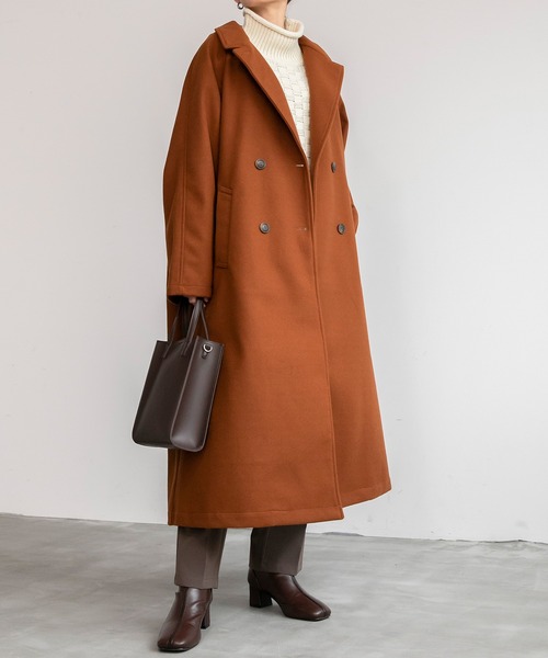 「BONLECILL」 チェスターコート FREE ブラック レディース_画像3