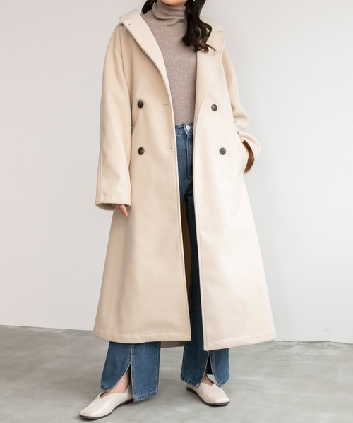 「BONLECILL」 チェスターコート FREE ブラック レディース_画像7