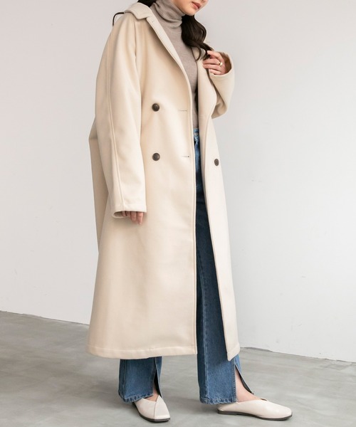 「BONLECILL」 チェスターコート FREE ブラック レディース_画像8