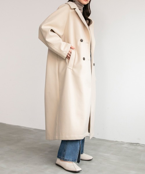 「BONLECILL」 チェスターコート FREE ブラック レディース_画像9