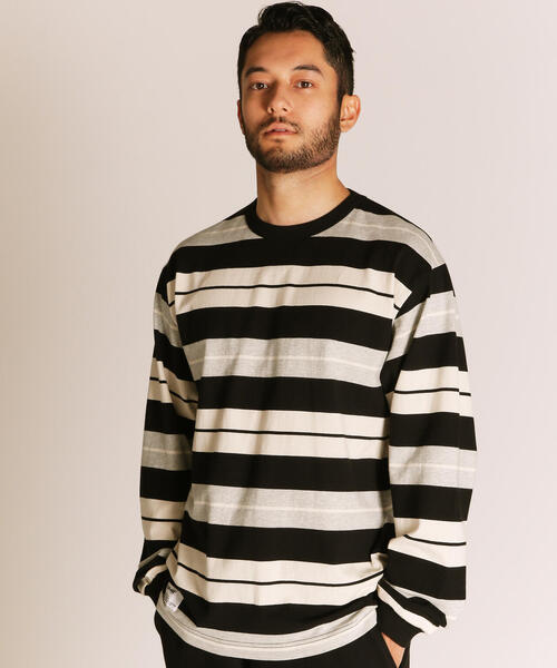 ネイバーフッド B.D./ C-CREW.LS ボーダーロンT NEIGHBORHOOD ネイバーフッド 22AW BORDER CREWNECK LS.CO