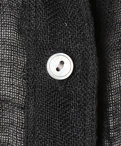 LINENクレープヘンリーネックブラウス　　　P i anca1111です LINENクレープヘンリーネックブラウス（シャツ/ブラウス