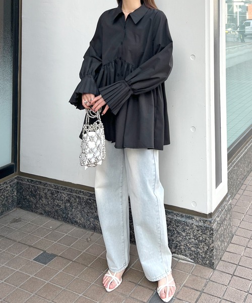 「Futier land」 長袖チュニック MEDIUM オフホワイト レディース