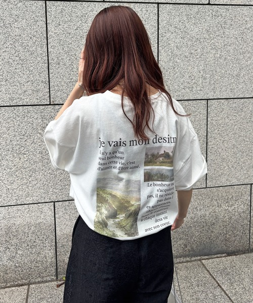 I-SOOK tシャツ 「ISOOK / アイスー」バックプリントオーバー