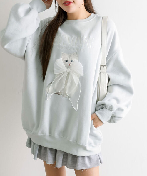 OLIVE des OLIVE（オリーブデオリーブ） スウェットカットソー FREE