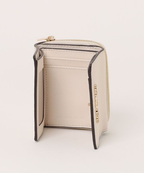 新品☆MICHAEL KORS ホワイト シグネチャー レザー 折り財布 新品☆MICHAEL KORS 折り財布 ホワイト シグネチャー レザー