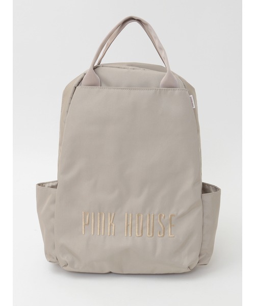 ピンクハウス リュック PINK HOUSE デイバック リュック ピンクハウスロゴ刺繍バック