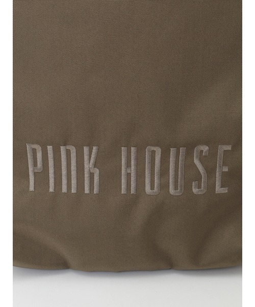 ピンクハウス　本革キルティング バックパック PINK HOUSE デイバック リュック ピンクハウスロゴ刺繍バック