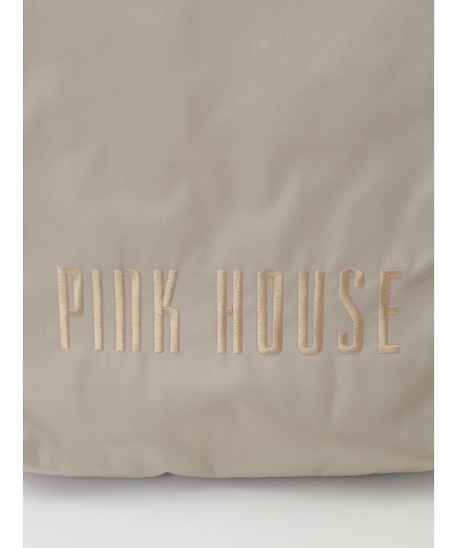 ピンクハウス　本革キルティング バックパック PINK HOUSE デイバック リュック ピンクハウスロゴ刺繍バック