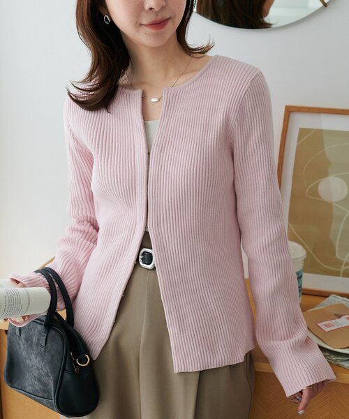 Discoat（ディスコート） カーディガン ベロアモールホック