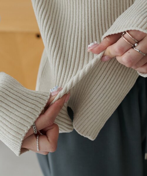 Discoat（ディスコート） カーディガン ベロアモールホック