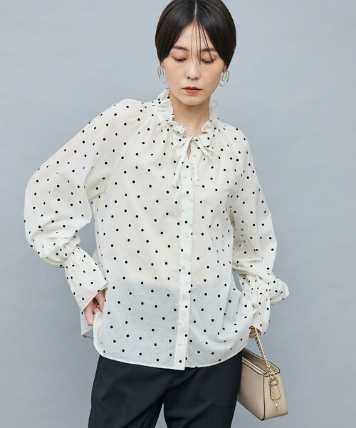 ブラウスの店単品です CRAFT STANDARD BOUTIQUE ブラウス シャツ BIGフリル襟ブラウス
