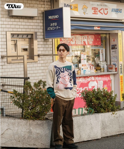 セーター ニット 前田豆コ Jacquard Sweater メンズ レディースの画像