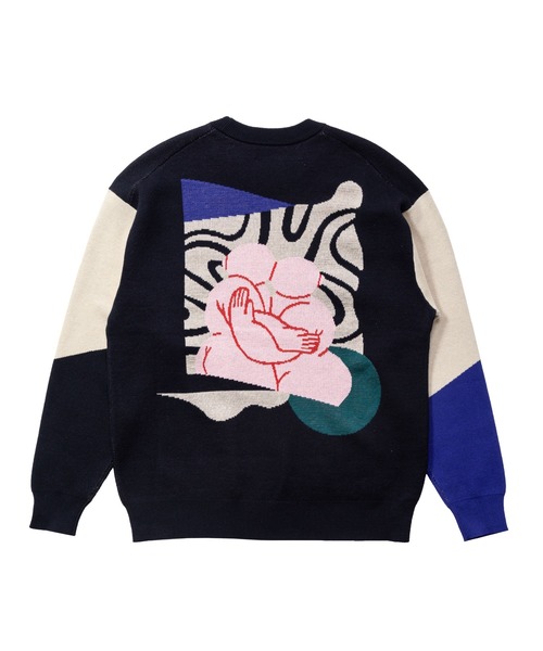 セーター ニット 前田豆コ Jacquard Sweater メンズ レディースの画像