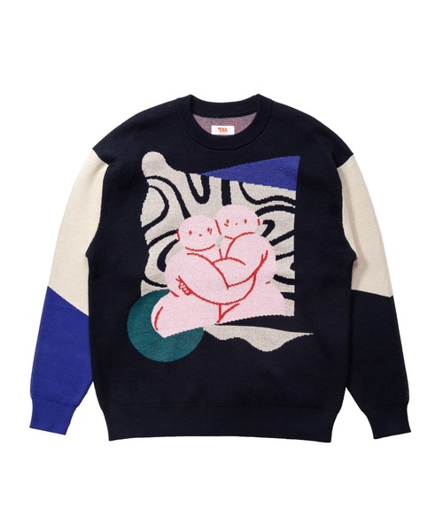 TXA セーター ニット 前田豆コ Jacquard Sweater メンズ レディース