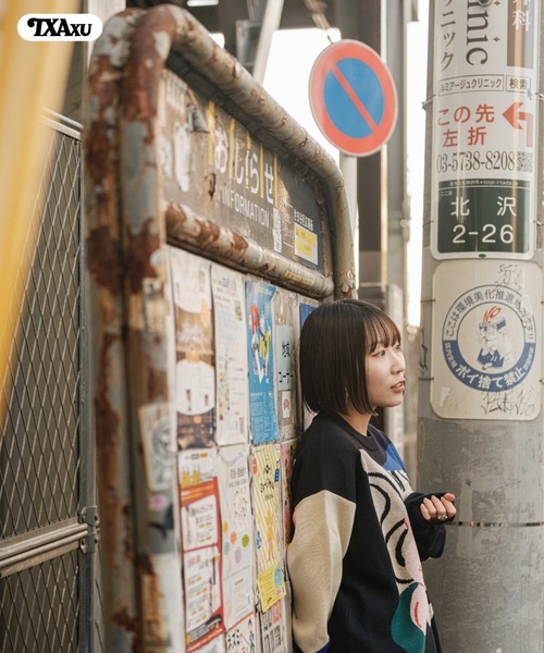 セーター ニット 前田豆コ Jacquard Sweater メンズ レディースの画像