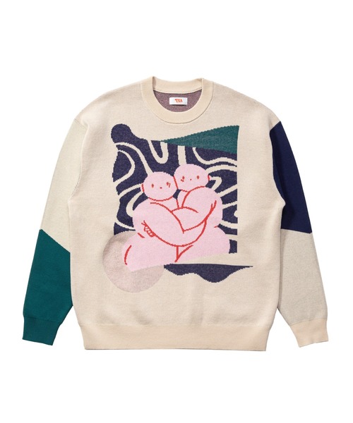 TXA セーター ニット 前田豆コ Jacquard Sweater メンズ レディース