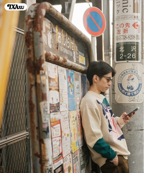 セーター ニット 前田豆コ Jacquard Sweater メンズ レディースの画像