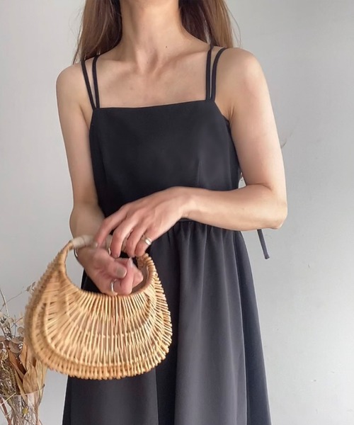 「FILLOU」 キャミソールワンピース MEDIUM ライトグレー レディース_画像3