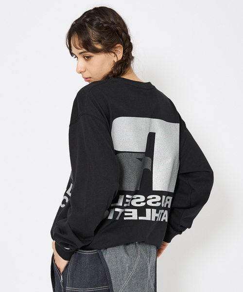 極美品 XL ブラック リバースタイプ ラッセル アスレチック スウェット 黒 極美品 ブラック リバースタイプ ラッセル アスレチック
