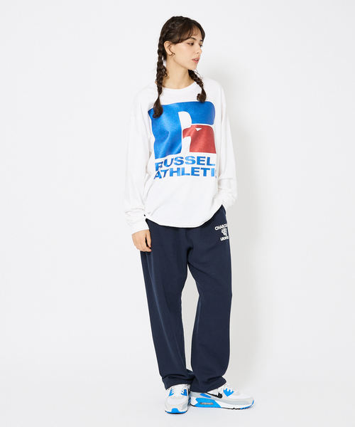 ラッセルアスレチック 上下 セットアップ ジャージ 刺繍ロゴ XL メンズM相当 ラッセルアスレチック 上下 セットアップ ジャージ 刺繍ロゴ XL