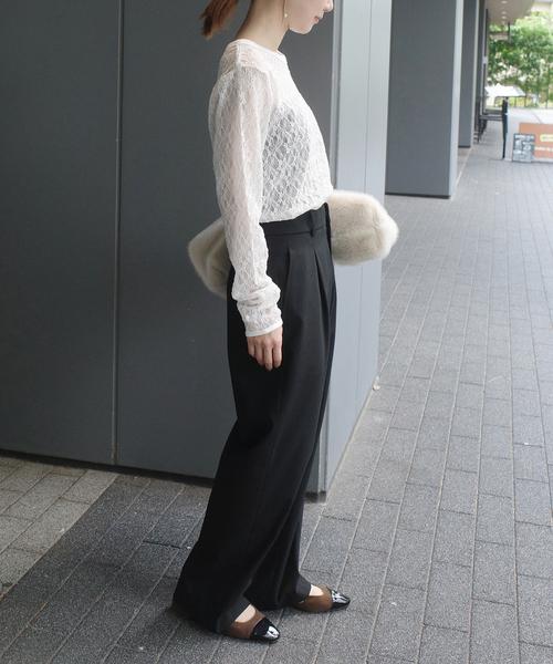 tシャツ IRONING/アイロニング flower lace ロングスリーブ 01IR009410WT レディース | SLOBE IENA | 04