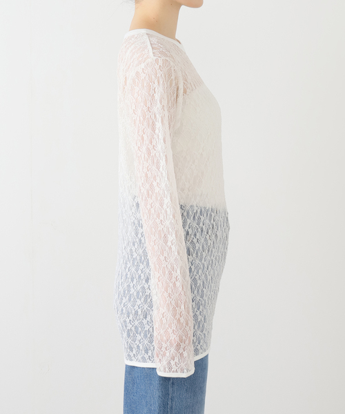 tシャツ IRONING/アイロニング flower lace ロングスリーブ 01IR009410WT レディース | SLOBE IENA | 12