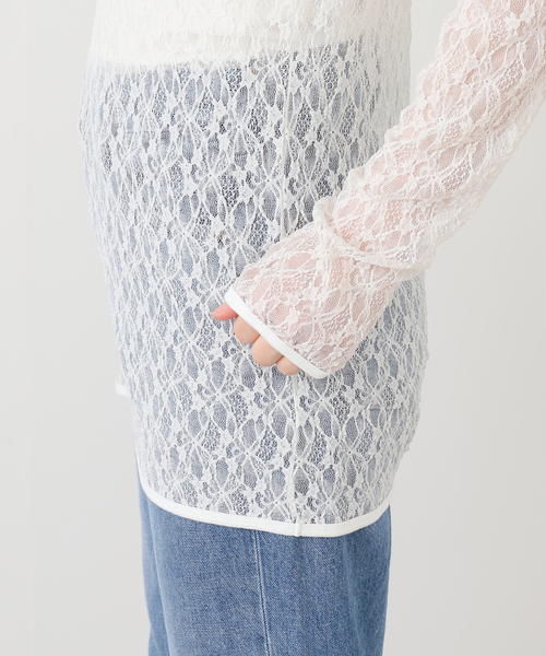 tシャツ IRONING/アイロニング flower lace ロングスリーブ 01IR009410WT レディース | SLOBE IENA | 14