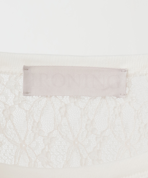 tシャツ IRONING/アイロニング flower lace ロングスリーブ 01IR009410WT レディース | SLOBE IENA | 15