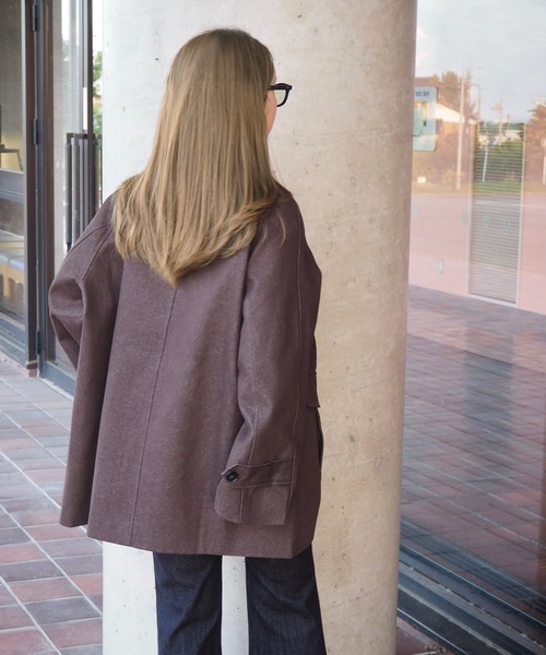 ステンカラーコート コート stand collar medium coat /スタンドカラー