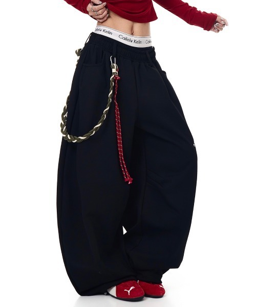 有朋出品 mushwear（マッシュウェア） ワイドパンツ スウェットパンツ ジャージ