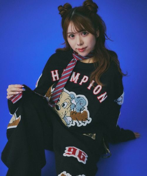 GALFY（ガルフィー） tシャツ 復活わんわん大学ロンT/ブランドロゴ