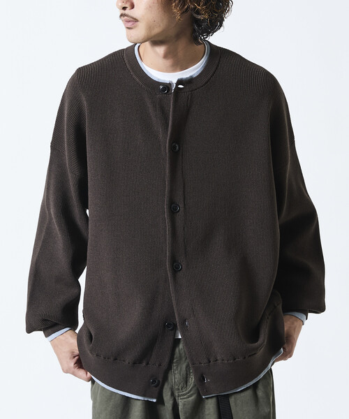 カーディガン 限定展開 リラックスフィット レイヤード クルーネック カーディガン メンズ | FREAK'S STORE | 23