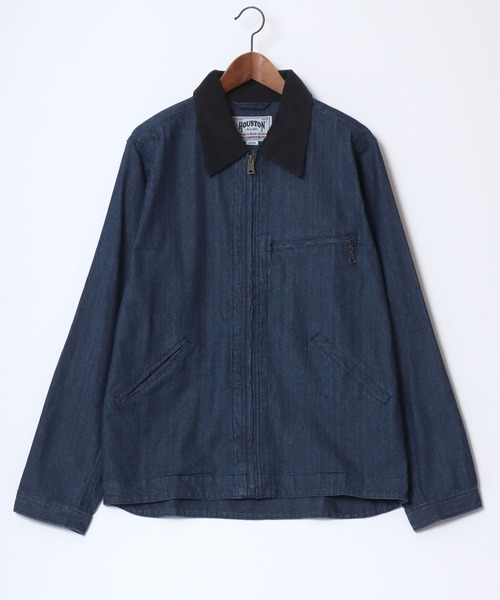 HOUSTON(ヒューストン) デニムジャケット gジャン Denim Zip Work HOUSTON(ヒューストン) デニムジャケット gジャン Denim Zip Work