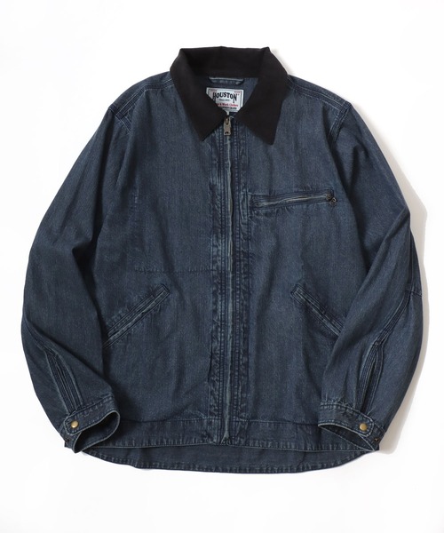 新品未使用ヒューストン　houston デニムジャケット HOUSTON（ヒューストン） デニムジャケット gジャン Denim Zip Work