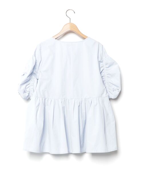 「Rose Tiara」 半袖ブラウス 42 ブルー レディース_画像2