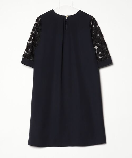 「ara・ara」 7分袖ワンピース 2 ネイビー レディース_画像2