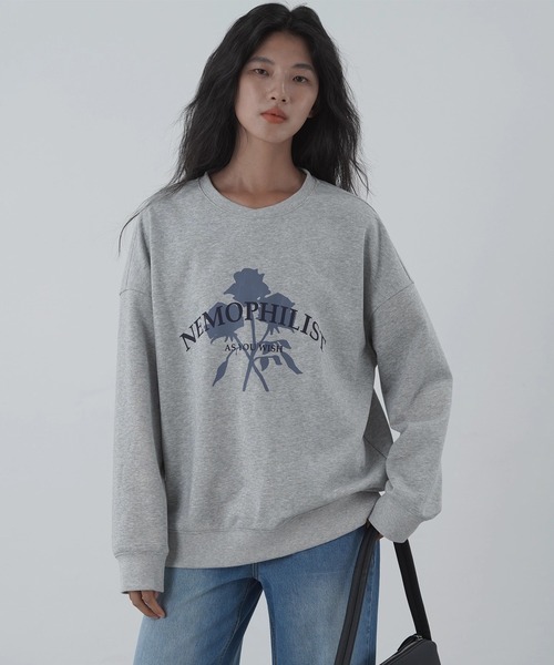 EIGHTHMONTH トレーナー スウェット プリントオーバースウェット