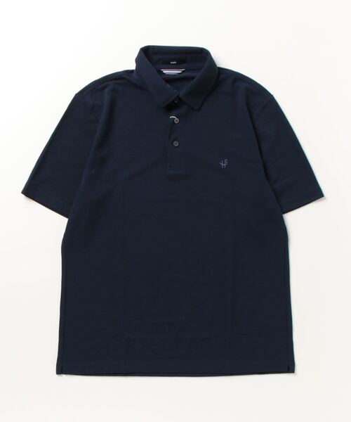 「SHIPS」 半袖ポロシャツ - ネイビー メンズ_画像2