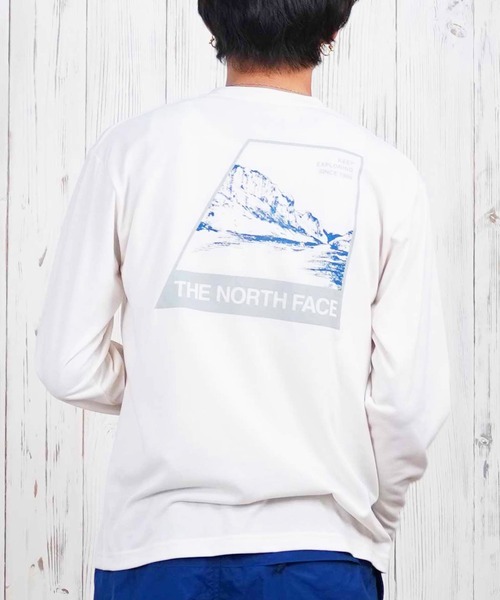 THE NORTH FACE 「THE FACE」 長袖Tシャツ L オフホワイト