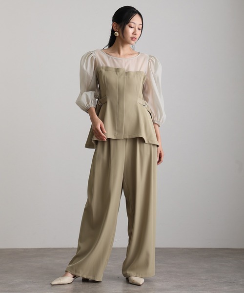 atlo（アトロ） パンツドレス セットアップパーティードレス結婚式