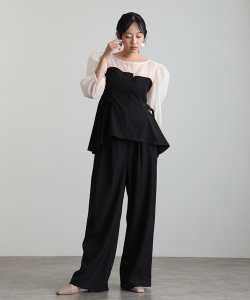 atlo（アトロ） パーティードレス パンツドレス セットアップ パンツ
