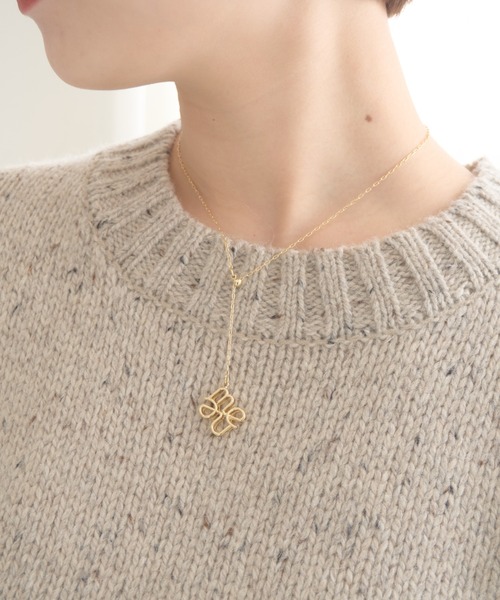 「mellowneon」 半袖ニット FREE グレー レディース_画像6