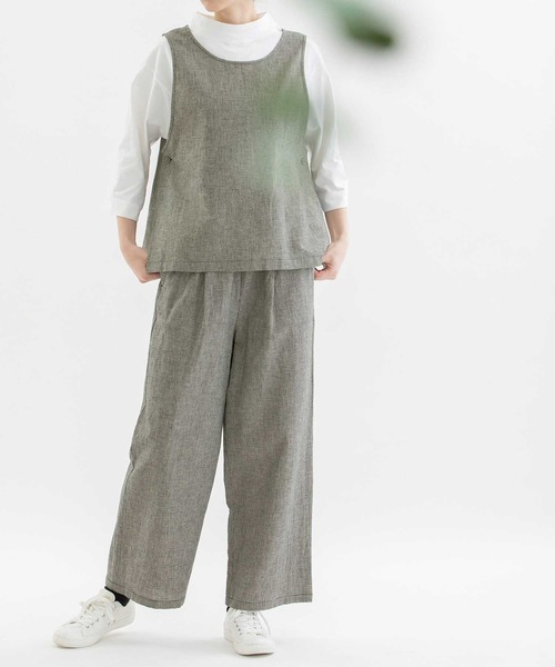 「nop de nod」 イージーパンツ 3 スミクロ レディース_画像2