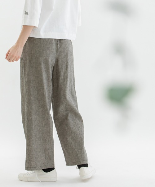 「nop de nod」 イージーパンツ 3 スミクロ レディース_画像6