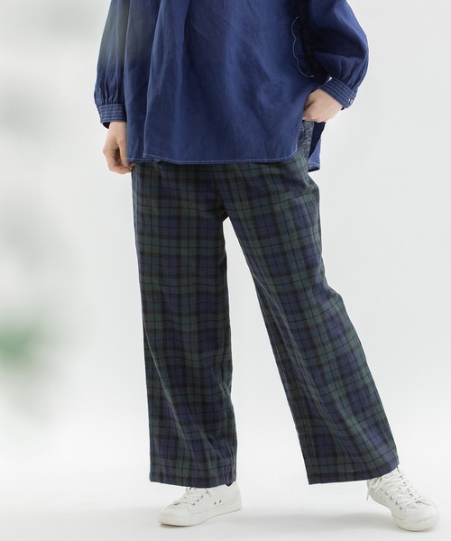 「nop de nod」 イージーパンツ 3 スミクロ レディース_画像9