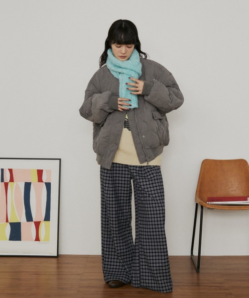 MERLOT（メルロー） ブルゾン アウター ドライタッチ中綿キルティング