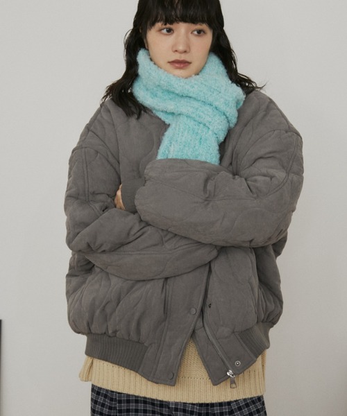 MERLOT（メルロー） ブルゾン アウター ドライタッチ中綿キルティング