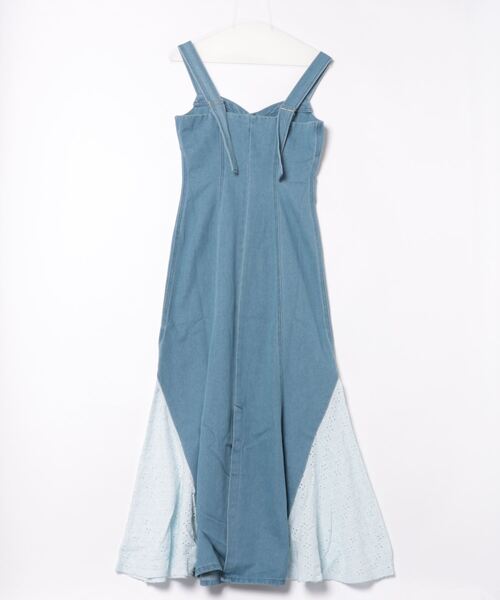 「CALNAMUR」 キャミソールワンピース FREE ライトブルー レディース_画像2