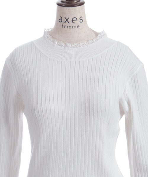 axes femme（アクシーズ ファム） ニット セーター リボン×チュール
